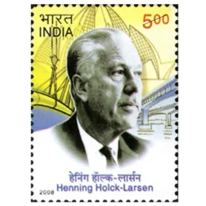 2008 Henning Holck-Larsen (Pioneer of Engineering Industry Architecture) 1v Stamp