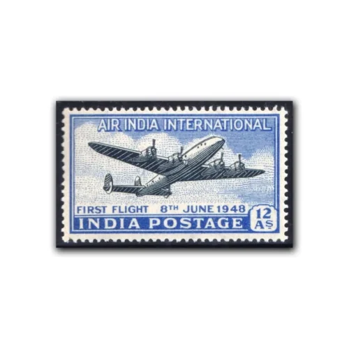 1948 Inauguration of India - UK Air Service Stamp