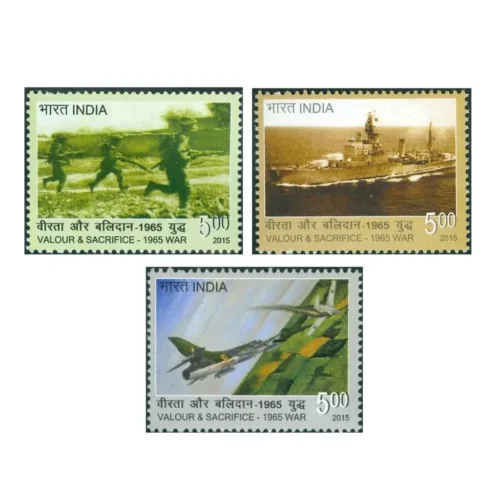 2015 Valour and Sacrifice-1965 War 3v Stamp