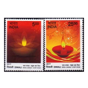 2017 India-Canada Joint Issue (Diwali) 2v Stamp