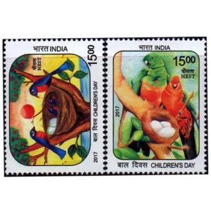 2017 Childrens Day (Nest) 2v Stamp