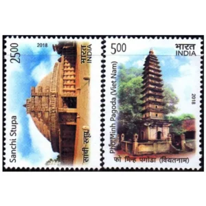2018 India Vietnam Joint Issue with a theme of Ancient Heritage 2v Stamp