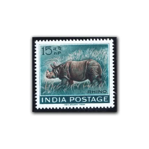 1962 Wildlife Week (Indian Rhinoceros) 1v Stamp