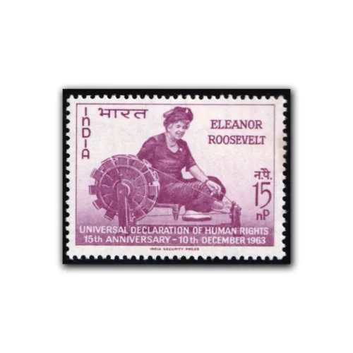 1963 15th Anniversary of Declaration of Human Rights (Elanor Roosevelt at the Spinning Wheel) 1v Stamp
