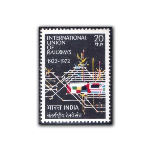 1972 50th Anniversary of International Union of Railways (Signal Box Panel) 1v Stamp
