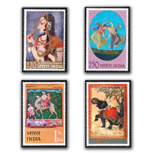 1973 Indian Miniature Paintings 4v Stamp