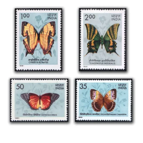 1981 Indian Butterflies 4v Stamp