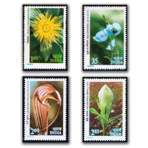1982 Himalayan Flowers 4v Stamp