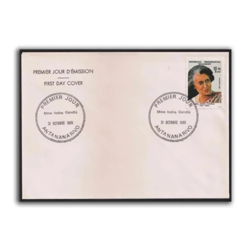 1985 Madagascar Indira Gandhi 1v Stamp on FDC