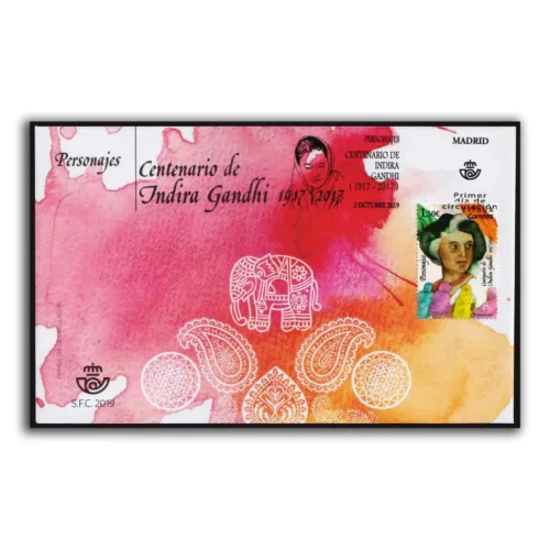 2019 Spain Indira Gandhi 1v Stamp on FDC