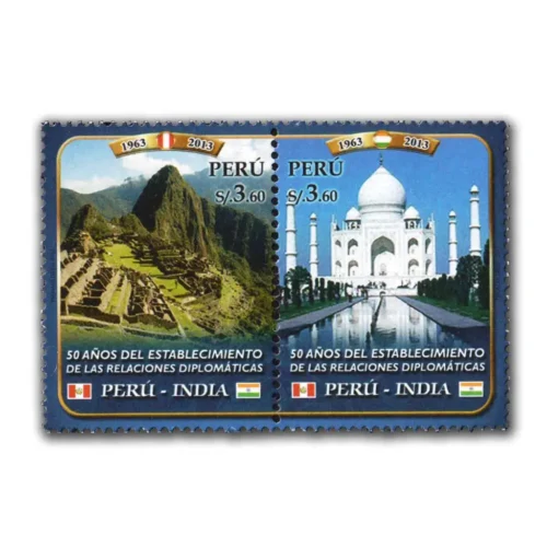 2013 Peru India Joint Issue 2v Stamp