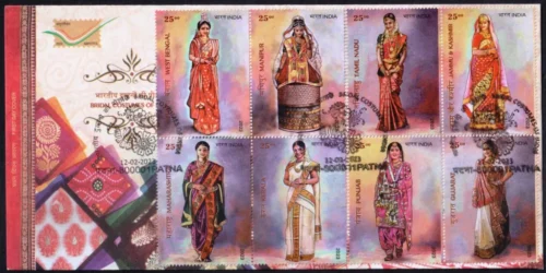 2023 Bridal Costumes of India 8v Stamp on FDC