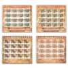 2017 Step Wells of India 16v Stamp in 16 Different Sheetlet