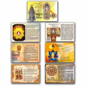 2021 Dharwad Jainism On Philately Picture Postcards Set of 12 with Pictorial Cancellation related to Jainism