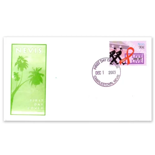 2003 Nevis Live and Let Live 1v Stamp on FDC