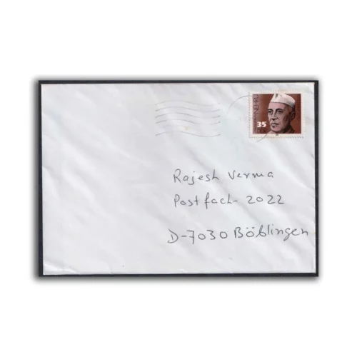 1989 Germany Jawaharlal Nehru Birth Centenary 1v Stamp postally used on Cover