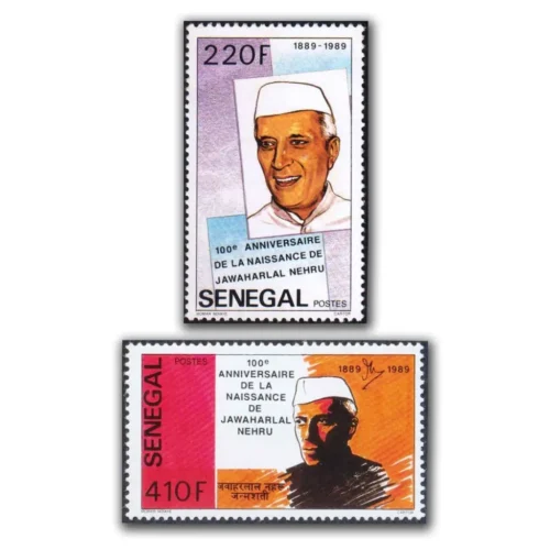 1989 Senegal Jawaharlal Nehru Birth Centenary 2v Stamp