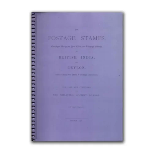 1892 The Postage Stamps of british India & Ceylon by the Philatelic Society, London (Photocopy)