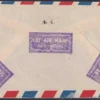 1948 Gandhi 3v Stamp Postally used on Cover from Bombay to Wales - Image 2