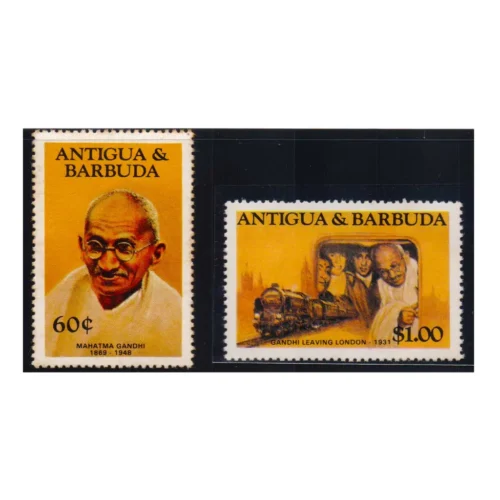 1984  Antigua & Barbuda Gandhi 2v Stamp