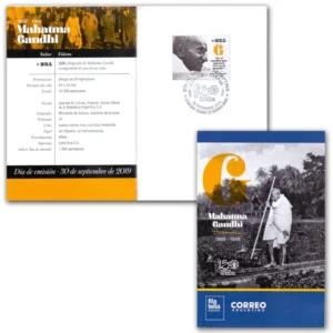 2019  Argentina 150th Birth Anniv Booklet with stamp and First Day of issue postmark