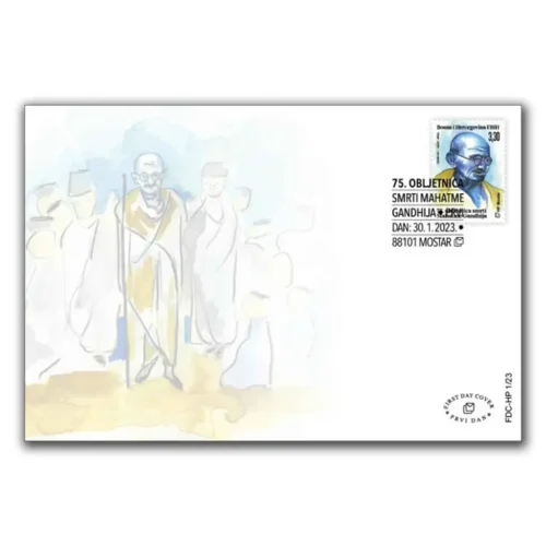 2023 Bosnia and Herzegovina 75th Anniversary of Mahatma Gandhi Death 1v on FDC