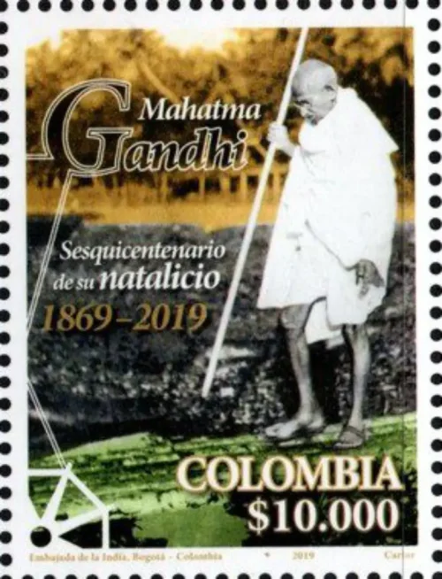 2019  Colombia Gandhi 150th Birth Anniversary 1v Stamp