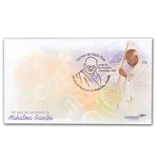 2019  Costa Rica Gandhi 150th Birth Anniversary 1v Stamp on FDC