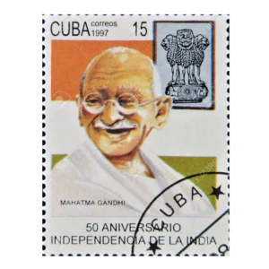 1997  Cuba Gandhi 50th Anniversary of Independence 1v Stamp (CTO, 100pcs)