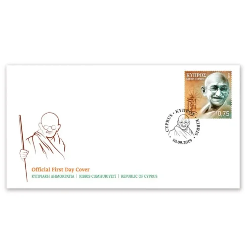 2019  Cyprus Gandhi 150th Birth Anniversary 1v Stamp on FDC
