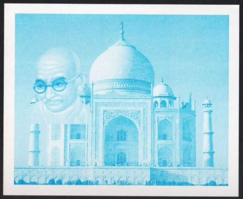 1997 Easdale Island Mahatma Gandhi Miniature Sheet Progressive Colour Proof (7 different) - Image 6