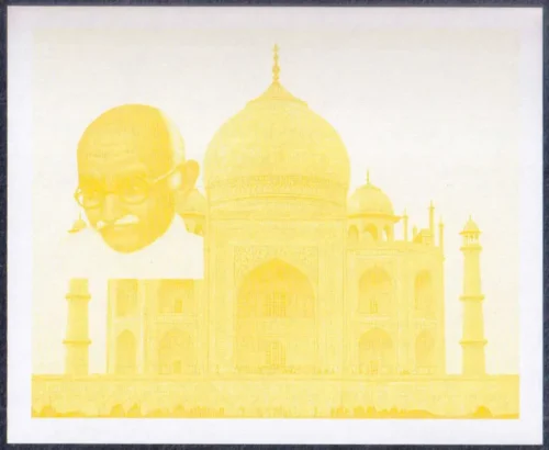 1997 Easdale Island Mahatma Gandhi Miniature Sheet Progressive Colour Proof (7 different) - Image 7