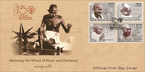 2018  Fiji Gandhi 150th Birth Anniversary: Abolition of Girmit 4v Stamp on FDC