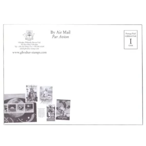 2008  Gibraltar Gandhi Postage Pre-Paid Envelope