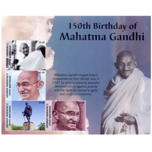 2021  Grenada Grenadines Gandhi 150th Birth Anniversary Sheetlet