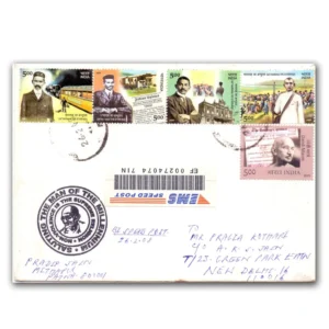 2008 Gandhi Satyagraha 5v Stamp Postally used on Cover