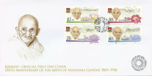 2019  Kiribati Gandhi 150th Birth Anniversary 4v Stamp on FDC