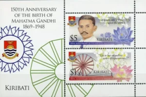 2019  Kiribari Gandhi 150th Birth Anniversary Miniature Sheet