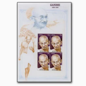 1998  Liberia Gandhi Sheetlet