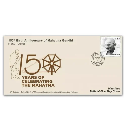2019  Mauritius Gandhi 150th Birth Anniversary 1v Stamp on FDC