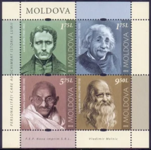 2019  Moldova Gandhi (Personality that changed the history of the World) Miniature Sheet