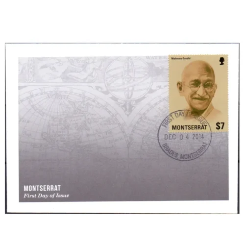 2014  Montserrat Gandhi 1v Stamp on FDC