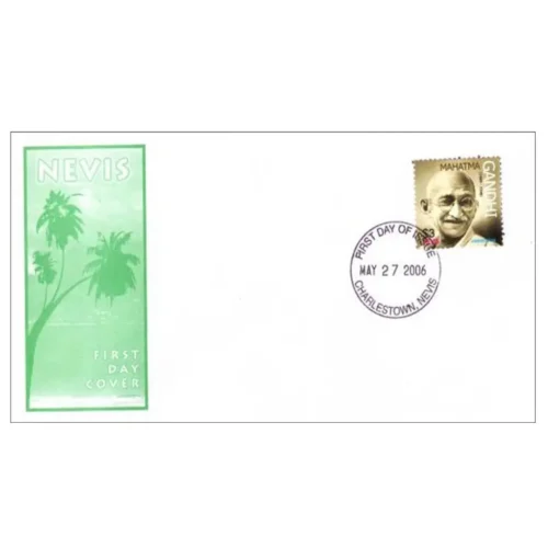 2006  Nevis Gandhi (Humanitarian) 1v Stamp on FDC