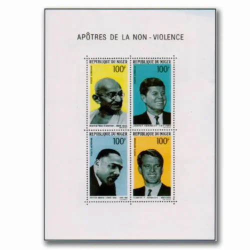 1968  Niger Gandhi Apostle of Non-Violence Miniature Sheet