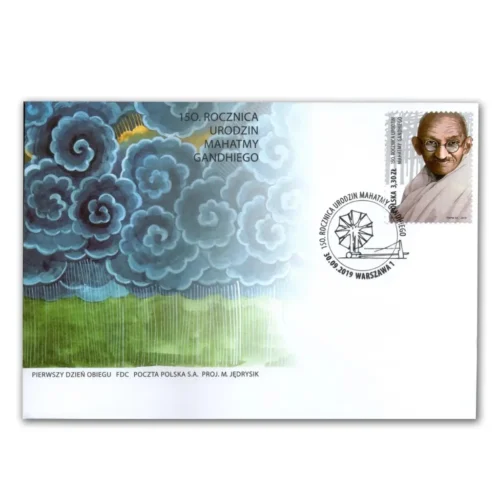 2019  Poland Gandhi 150th Birth Anniversary 1v Stamp on FDC