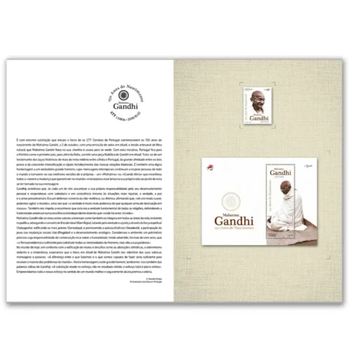 2019  Portugal Gandhi 150th Birth Anniversary Presentation Pack