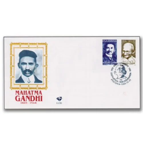 1995  South Africa Gandhi 2v Stamp on FDC