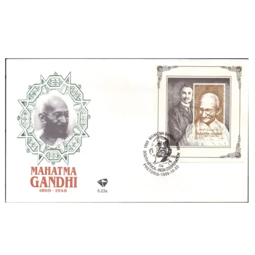 1995  South Africa Gandhi Miniature Sheet on FDC