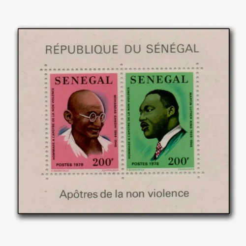 1978  Senegal Gandhi Apostle's of Non-Violence Miniature Sheet