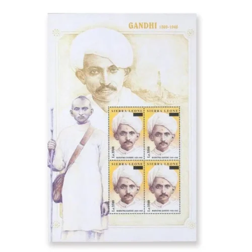 2008  Sierra Leone Gandhi Overprinted Stamp Sheetlet